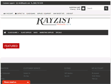 Tablet Screenshot of glassblanks.com
